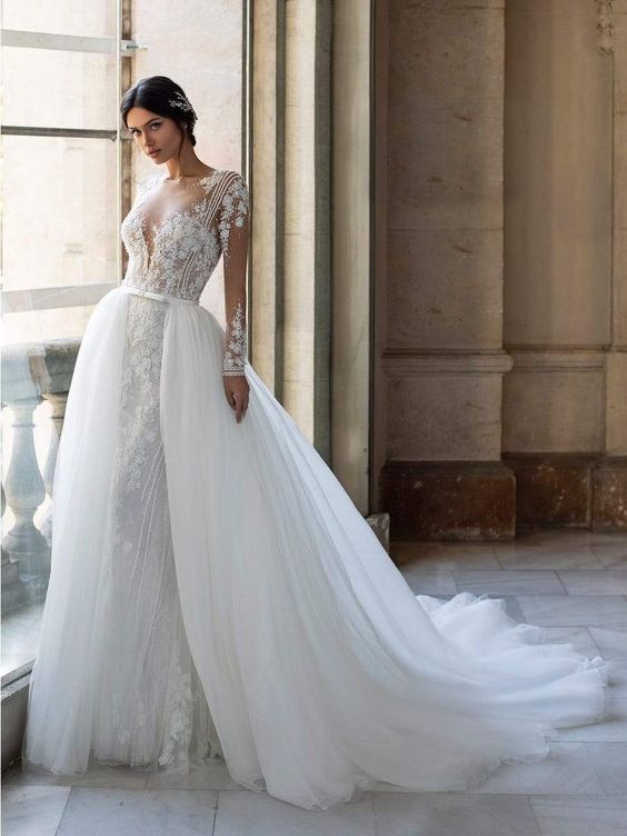 Hand-Embroidered Wedding Gown