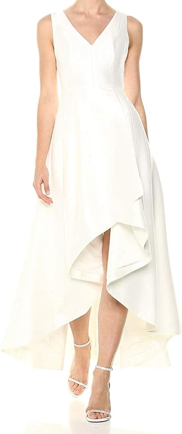 Sleeveless V-Neck Gown by Calvin Klein