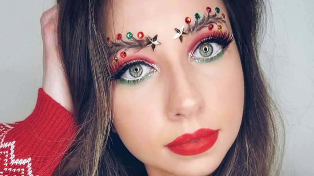 Sparkly Christmas Makeup