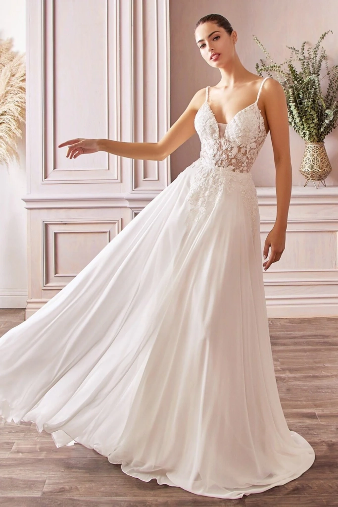 Chiffon Bridal Gown