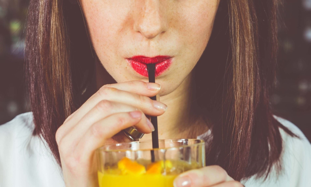 Drink with a Straw to Keep Your Lipstick Nice