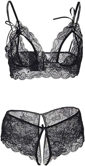 Embroidered Underwire Bra and Panty Set