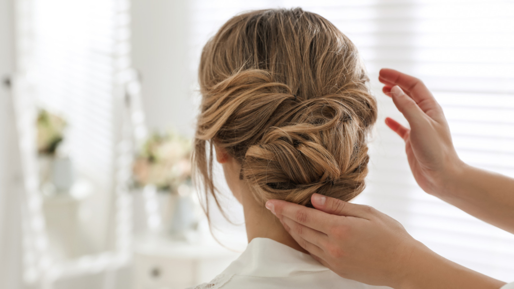 Low Chignon with Face-Framing Pieces