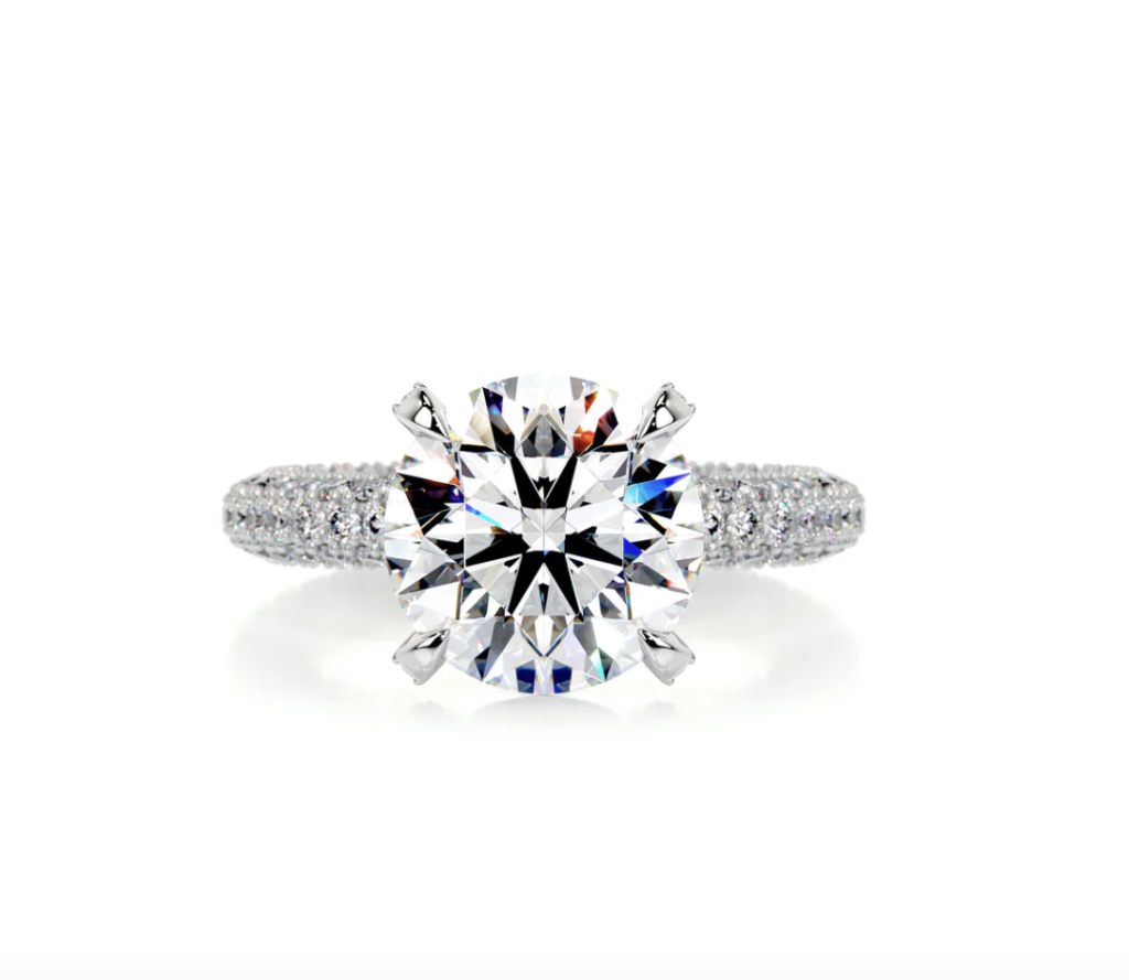 Milly's Sparkling Moissanite & Diamonds Ring