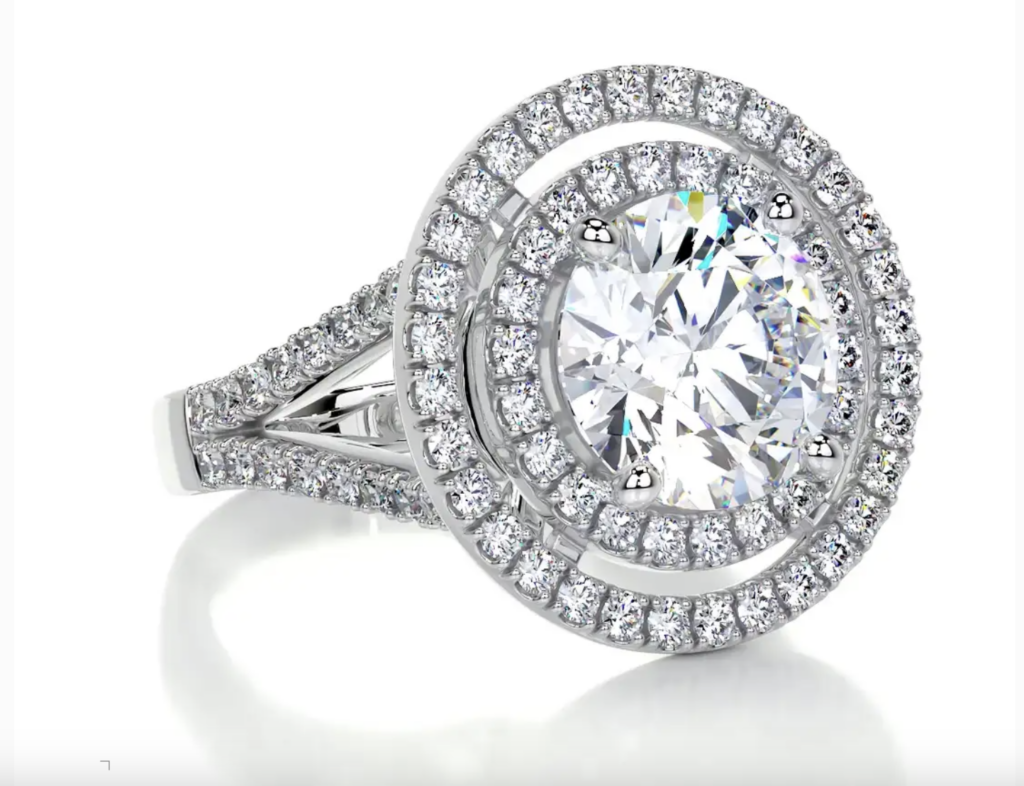 Naomi's Moissanite & Diamonds Ring