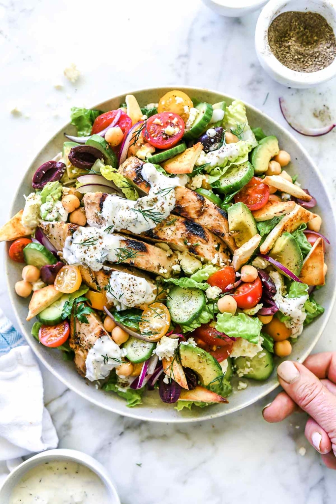 Easy Gyros & Mediterranean Salad