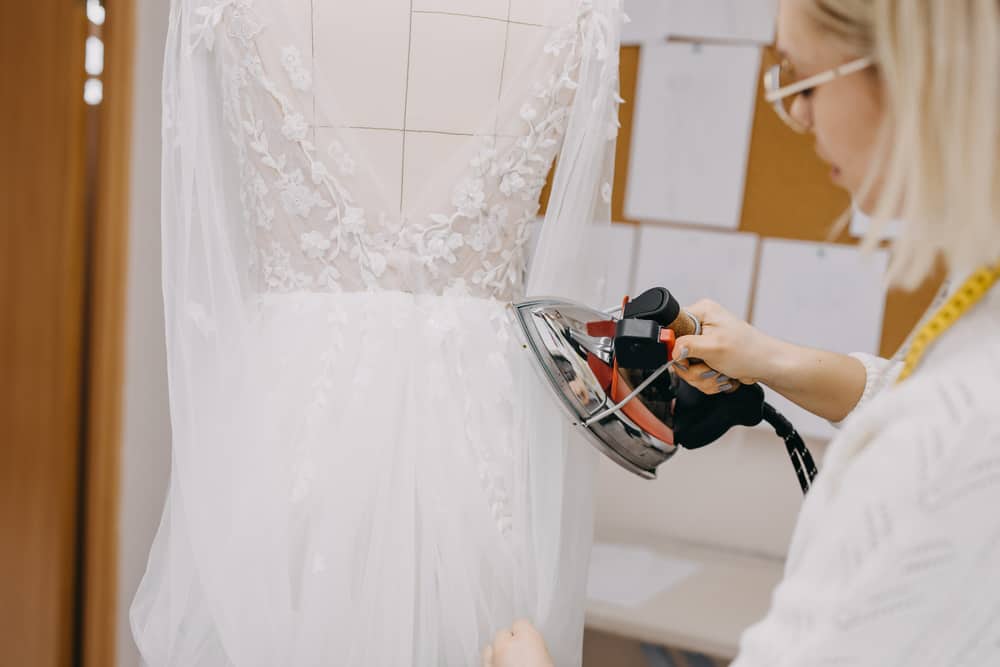 How to Steam Your Wedding Dress Precisely
